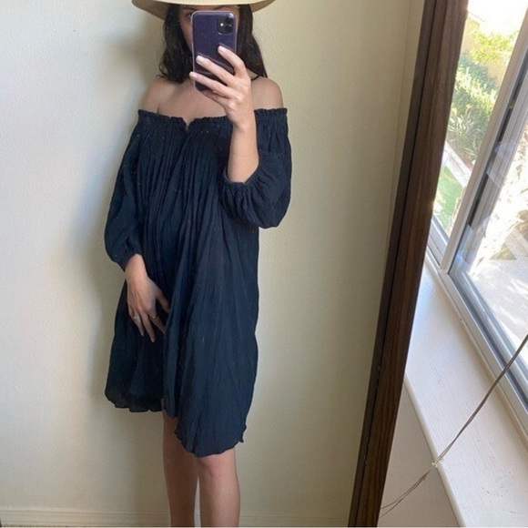 Isabel Etoile Marant Dresses & Skirts - Etoile Isabel Marant Women’s Off Shoulder Mini Dress Gauze Resortwear Size 2